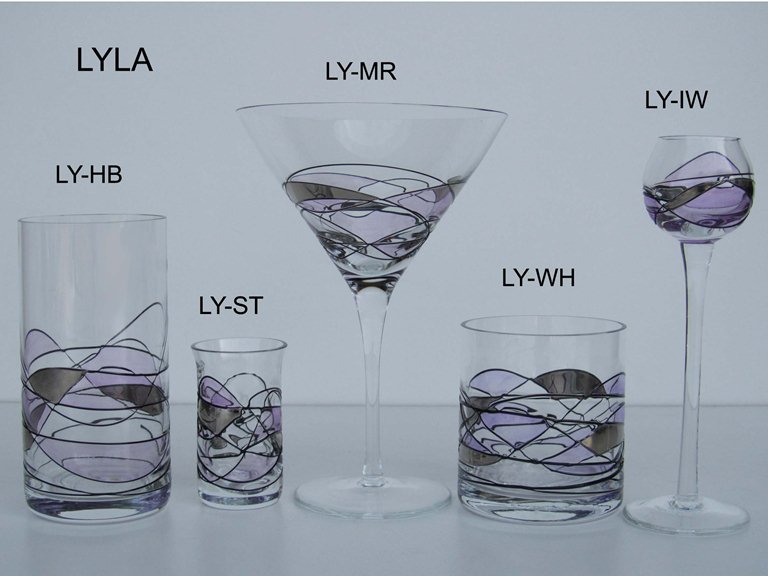 Lyla Fine European Handmade Glassware Hand Blown Romanian Glassware